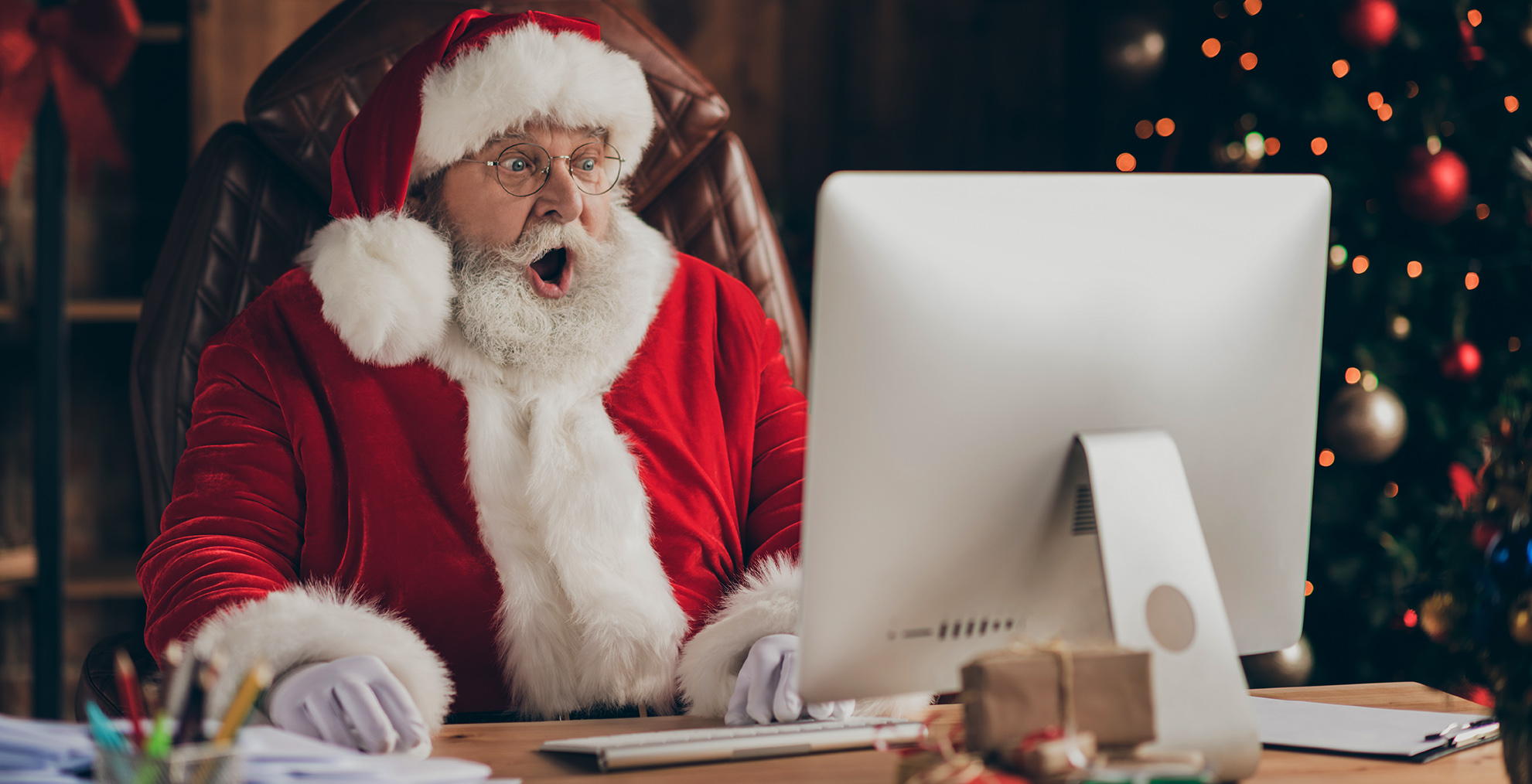 Even Santa Checks His Perks